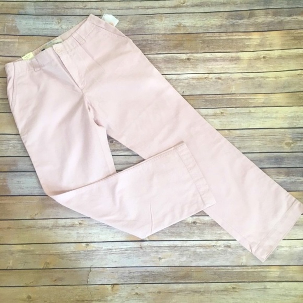 NWT GAP blush pink low rise twill khakis pants